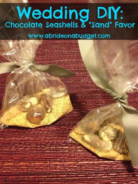 Chocolate Seashell Wedding Favors