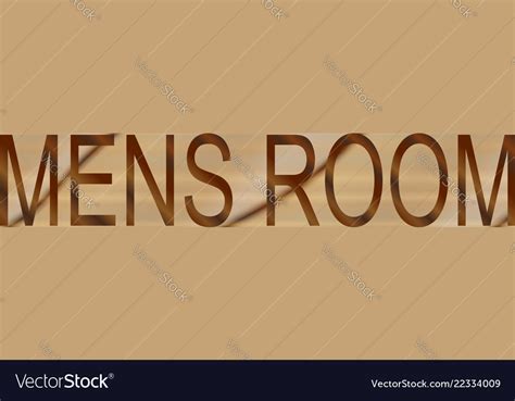 Mens room sign Royalty Free Vector Image - VectorStock