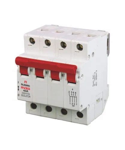 Alemac AVEO Isolator Four Pole MCB At Rs 560 Piece MCB Switch In