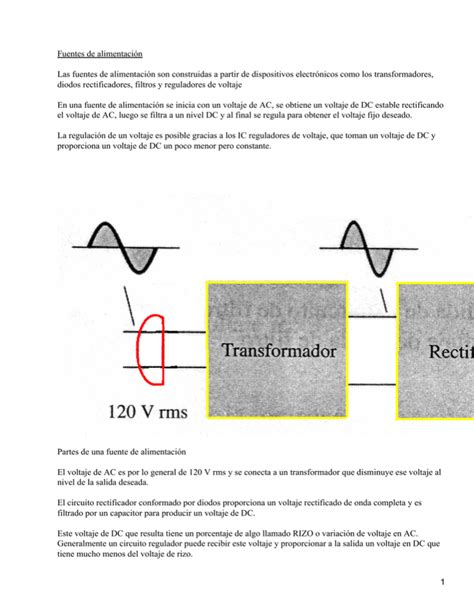 Fuentes de alimentación