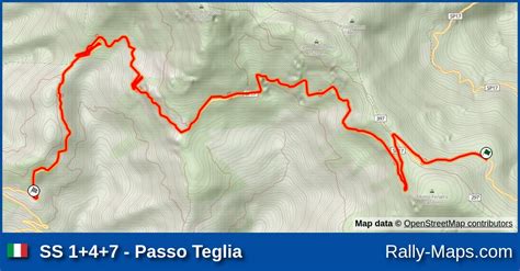 SS 1 4 7 Passo Teglia Stage Map Rallye Sanremo 2020 CIAR