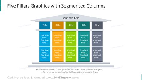 Five Pillars Graphics With Segmented Columns