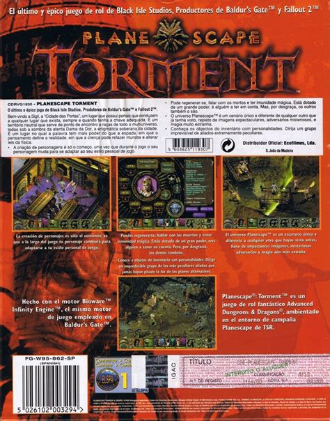 Planescape Torment 1999 Windows Box Cover Art Mobygames