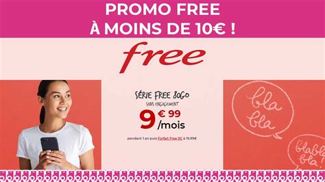 Forfait Free mobile à moins de 10 euros par mois