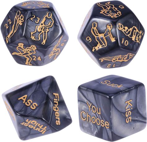 Exceart 4 Pcs Sex Dice Sex Game 36 Position Livret Instruction Jeu De