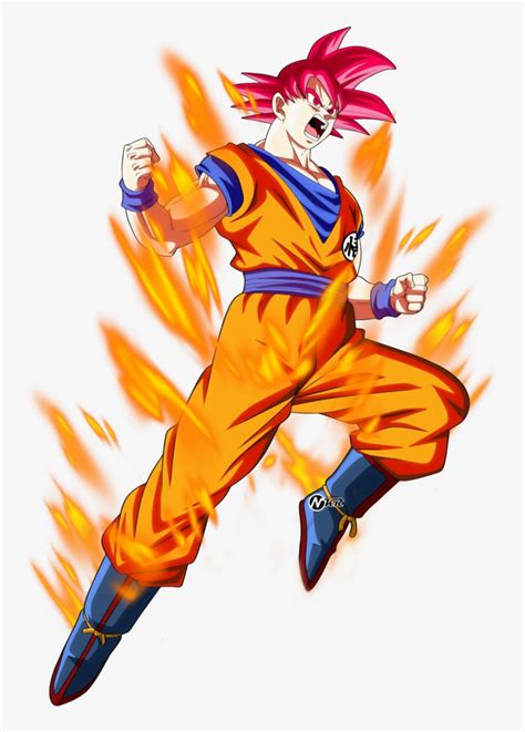 Super Saiyan God By Naironkr Dbsycsy Super Saiyan God Goku Render Png