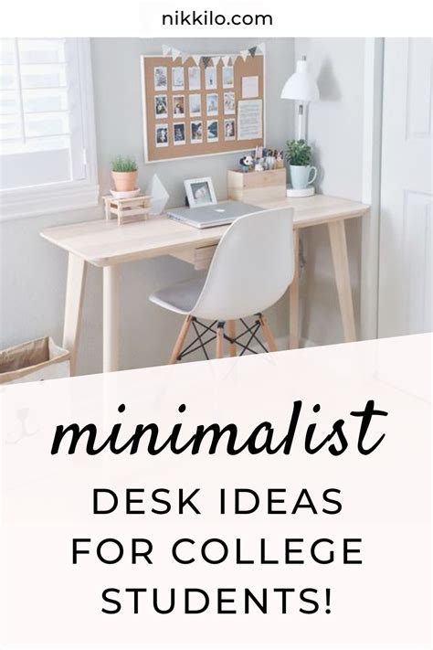 5 minimalist desk setups perfect for your dorm room – Artofit