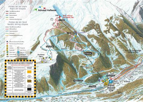 Ski Map Pelvoux Vallouise Pays Des Écrins Office De Tourisme