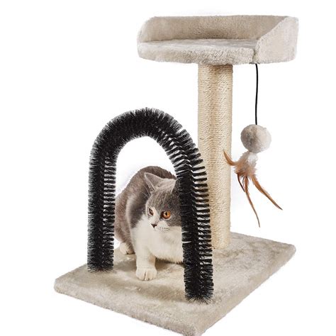 Amazon Peekab Cat Scratching Post With Cat Tower Tree And Cats