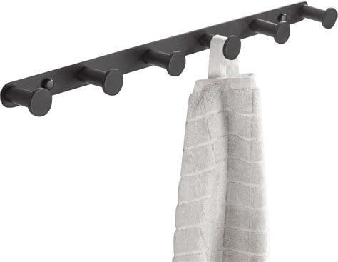 Bigbig Home Black Bathroom Towel Hook Coat Rack With Hooks Wall