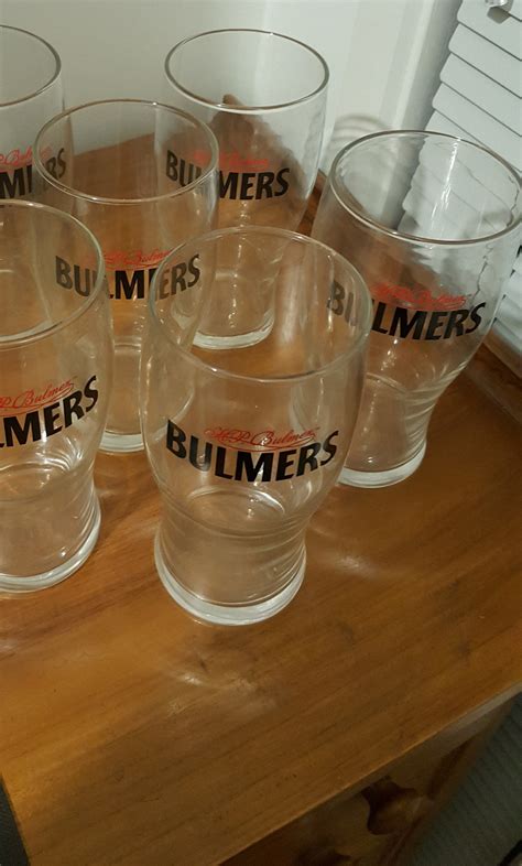 6 Bulmers Cider 570 ML Pint Glasses For Your Man Cave Home | Etsy