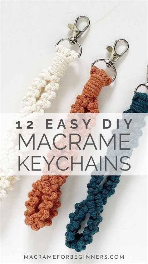 How To Make A Macrame Keychain 12 Easy Macrame Keychain Tutorials By Soulful Notions Artofit