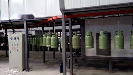 China Electrostatic Painting Line For Lpg Gas Cylinder Production Line