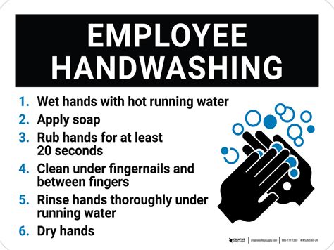 Employee Hand Wash Sign