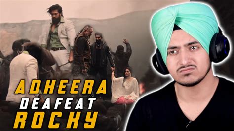 Adheera Defeat Rocky Bhai Kgf Chapter Rocky Fight Scene Reaction