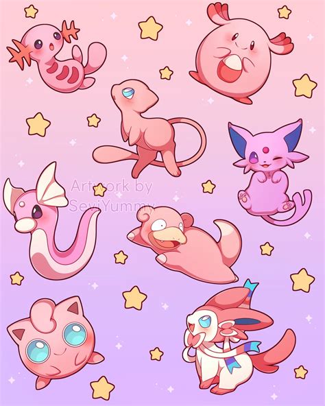 Pink Pokemon Wallpaper Kawaii