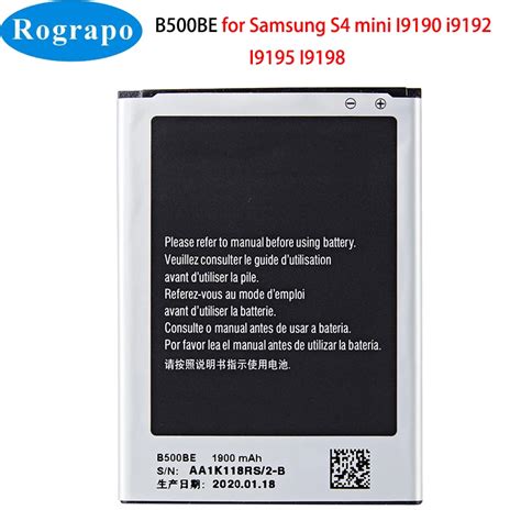 Bater A De Tel Fono Original Para Samsung GALAXY S4 Mini I9190 I9192