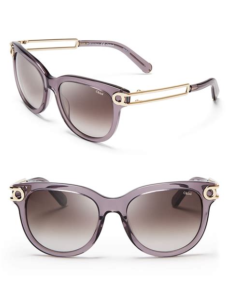 Lyst Chloé Wayfarer Sunglasses Bloomingdales Exclusive In Gray