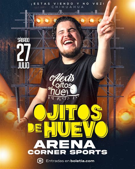 Ojitos de Huevo estará en la Arena Corner Sport con su stand up Estás