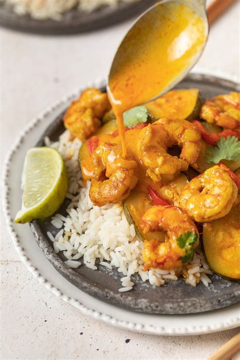 One Skillet Coconut Shrimp Curry Recipe