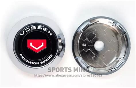 4X64MM WHEEL CENTER Caps Hubcaps Rim Caps Badges Decals Vossen Black