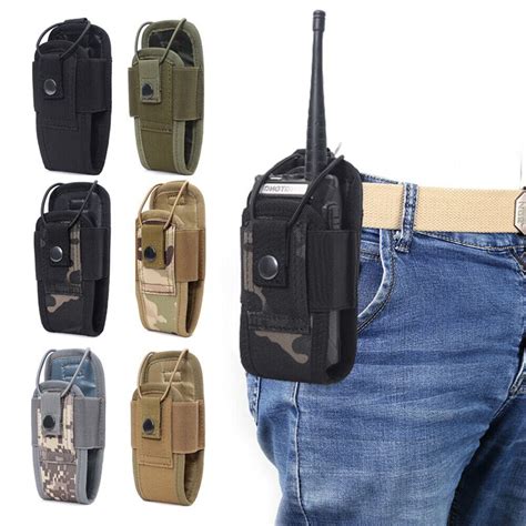 Tactical Molle Radio Walkie Talkie Pouch Waist Bag Portable Interphone