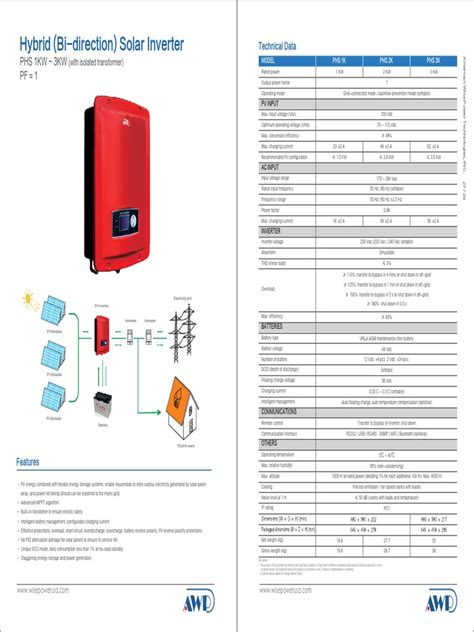 Hybrid Inverter | PDF | Power Inverter | Photovoltaics