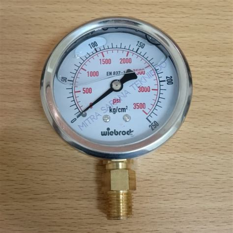 Jual PRESSURE PRESURE GAUGE RAKET STAINLESS 2 5 INCH 250 BAR 3500 PSI