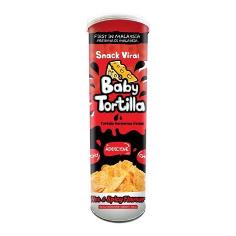 Baby Tortilla Keropok Tortilla Chip Nanchos Perisa Pedas Bbq Sedap