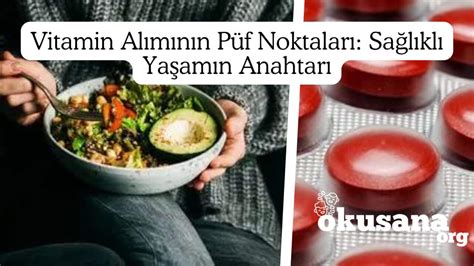 Vitamin Al M N N P F Noktalar Sa L Kl Ya Am N Anahtar