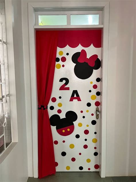 Porta Do Mickey Como Decorar A Sala De Aula Porta De Sala De Aula