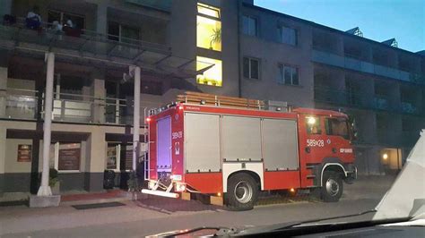 OSP Kamień Alarm pożarowy w hotelu IKNW iKnurów pl