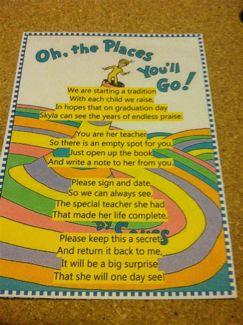 Teacher Printable Oh The Places You Ll Go