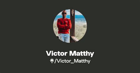 Victor Matthy | Instagram, TikTok | Linktree