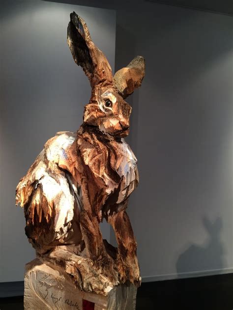 Jürgen Lingl Rebetez Rabbit Sculpture Wooden Sculpture Sculpture Art