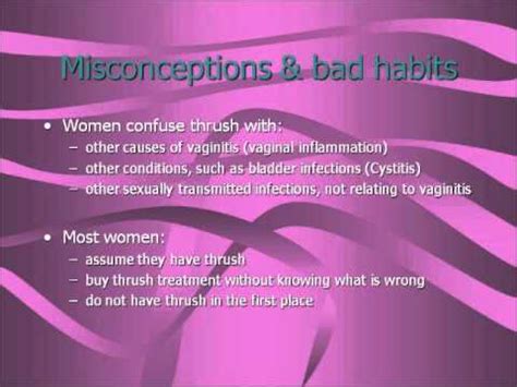 Thrush Symptoms Vaginal Infections YouTube