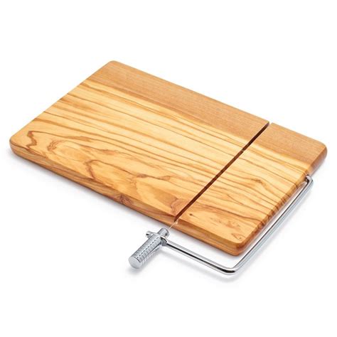 Olivewood Cheese Board With Built In Slicer Sur La Table Cheese