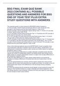 New BSG Quiz 2 Questions And Answers 100 Correct BSG Stuvia US