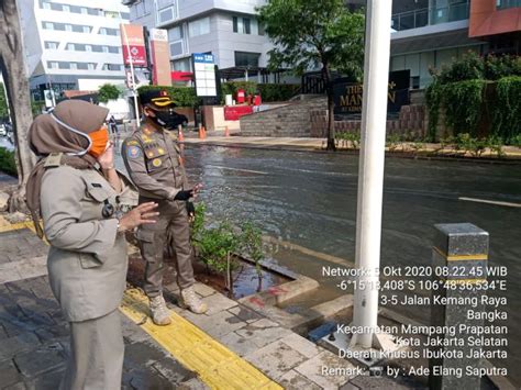 Genangan Di Jalan Kemang Raya Surut Dan Lancar Dilalui Kendaraan