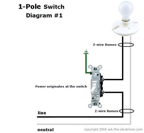 Diagram Single Line Power At Lightlight Switch Leviton 3rjw