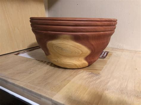 Hand Turned Cedar Wood Bowl Etsy