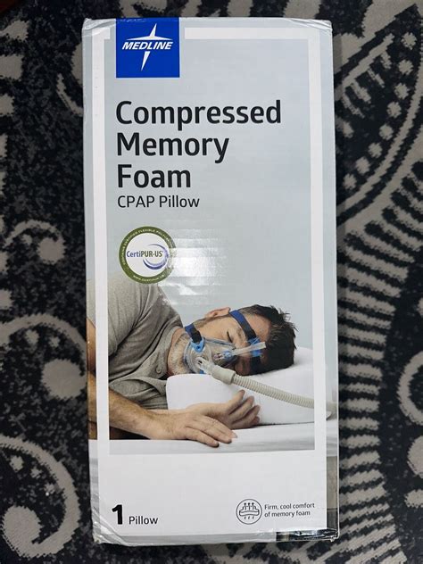 Medline Cpap Pillow Compressed Memory Foam Certipur Us For Use With