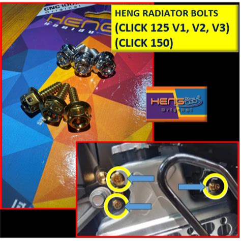 Heng Original Radiator Bolts For Honda Click V V V And Click