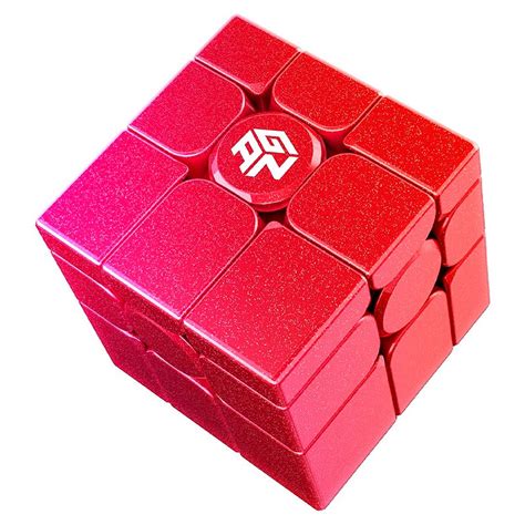 Cubo Mágico Mirror Blocks GAN Vermelho Stickerless Magnético Oncube