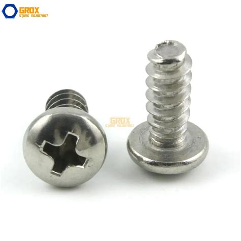 M3 Pan Head Flat End Phillips Self Tapping Screw 304 Stainless Steel In