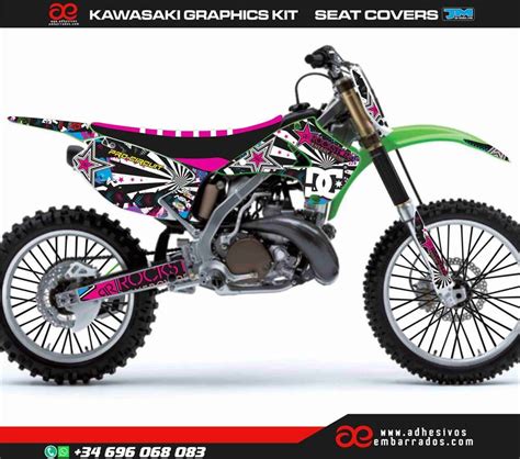 Pegatinas Kawasaki KX 2003 12 Adhesivosembarrados