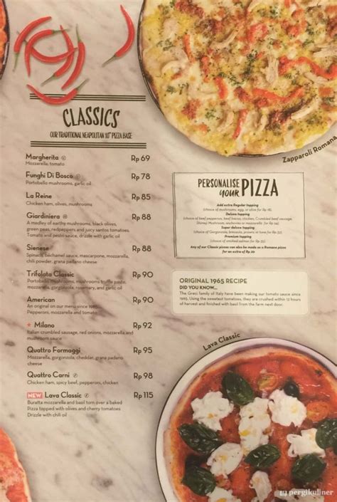 Update Harga Menu Pizza Marzano Terbaru 2022 Lengkap