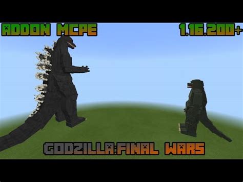 Godzilla Final Wars Addon Mcpe Addon Youtube