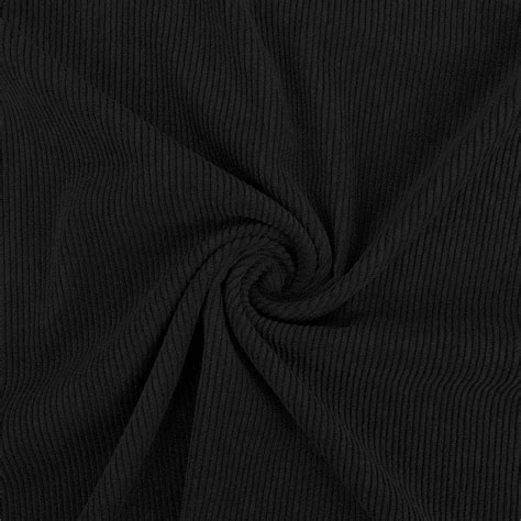 Black Corduroy - KnitFabric.com