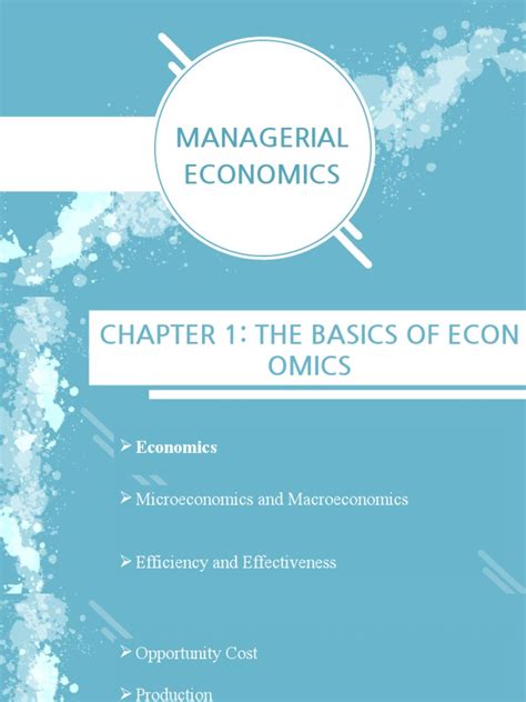 Managerial Economics Chapter 1 Pdf Profit Economics Economics